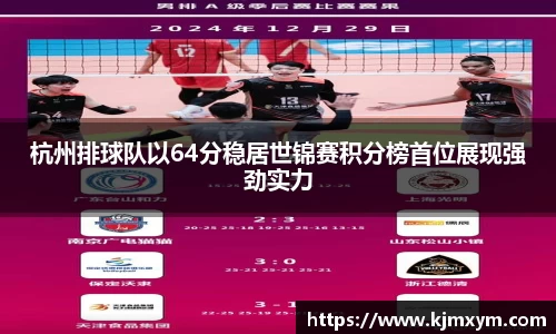杭州排球队以64分稳居世锦赛积分榜首位展现强劲实力